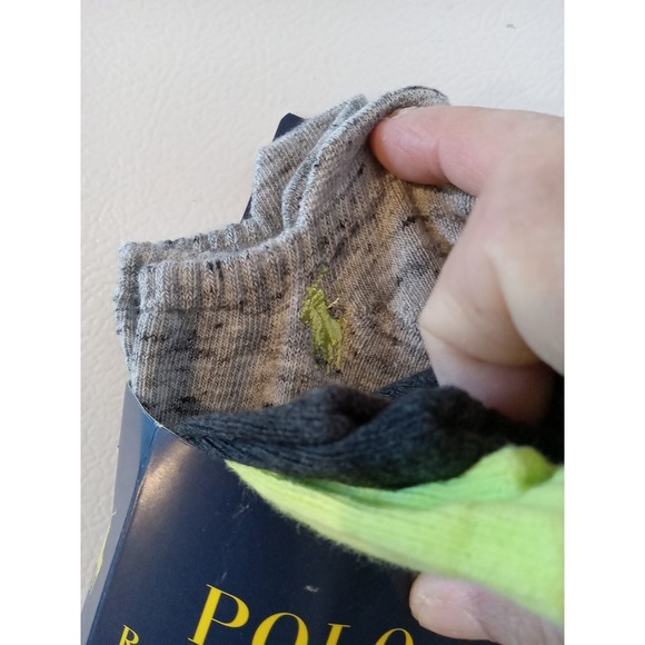 NWT Polo Ralph Lauren Mens 10-13 Classic Sport Low Cut Socks 3pk Green Black - Picture 6 of 6